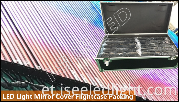 Mirror Led Light Digital Controllable Flightcase Packing